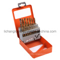 19PCS HSS Twist Drill Bit Set with Aluminum Box